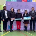 Alcalde José Gabriel Parada participó de la entrega de computadores a estudiantes de la Escuela Bernardo O'Higgins de Porvenir